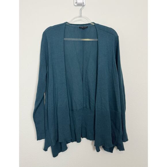 Eileen Fisher Sweater Women’s 2X Plus Cardigan Merino Wool Green - Picture 1 of 9
